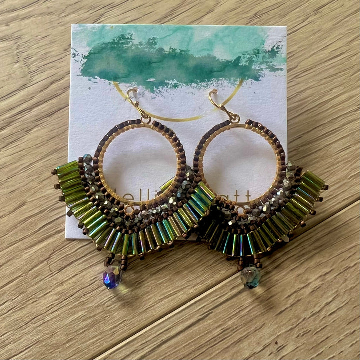 Secret Garden Seed Bead Earrings