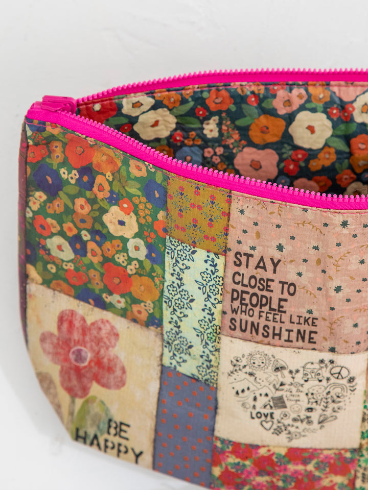 Recycled Zipper Pouch - Stay Close