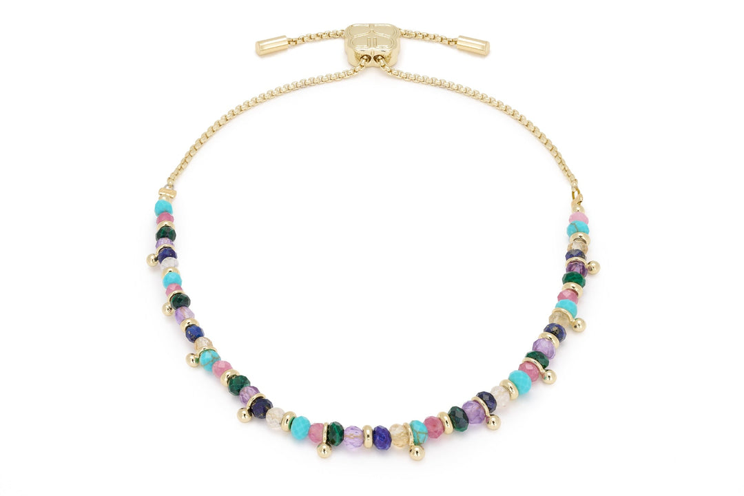 Harmony Candy Multi Gemstone Gold Bracelet