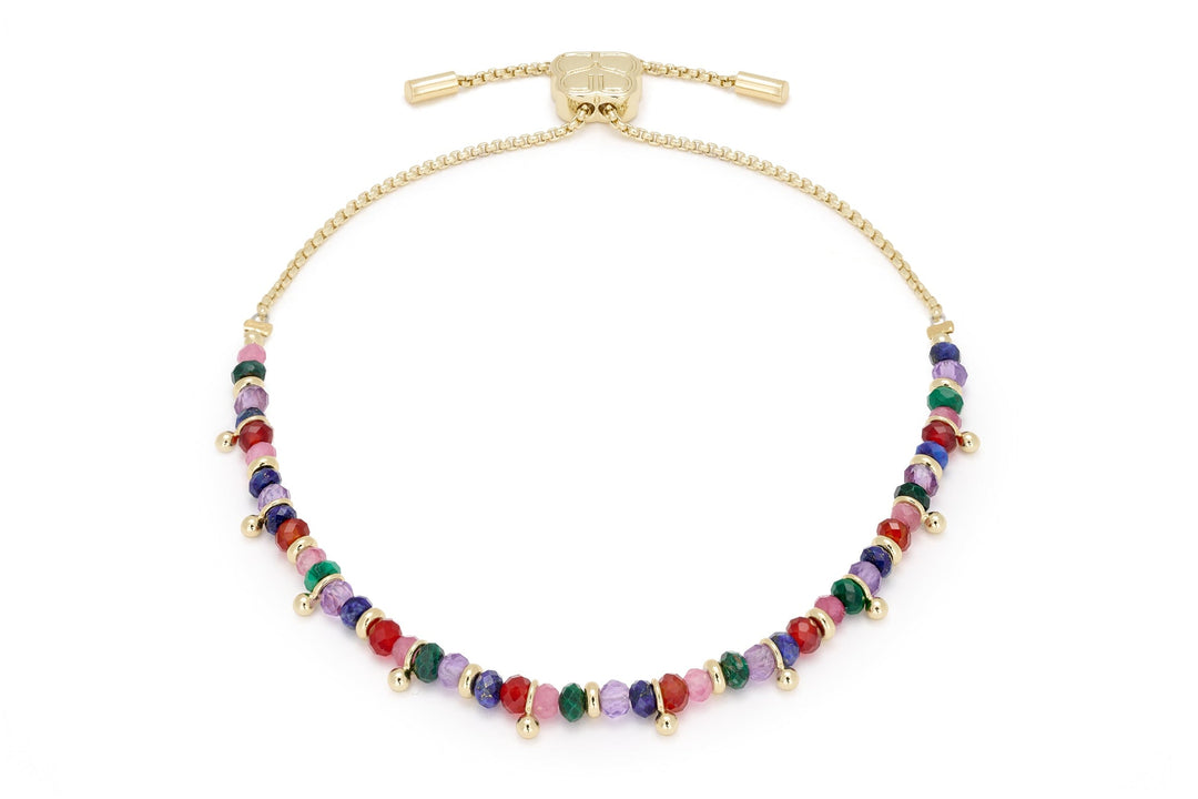Harmony Bright Multi Gemstone Gold Bracelet