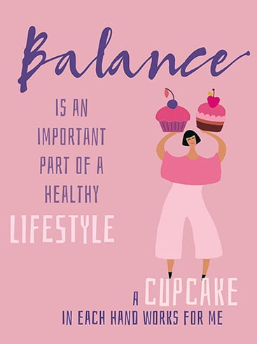 Balance Birthday Card