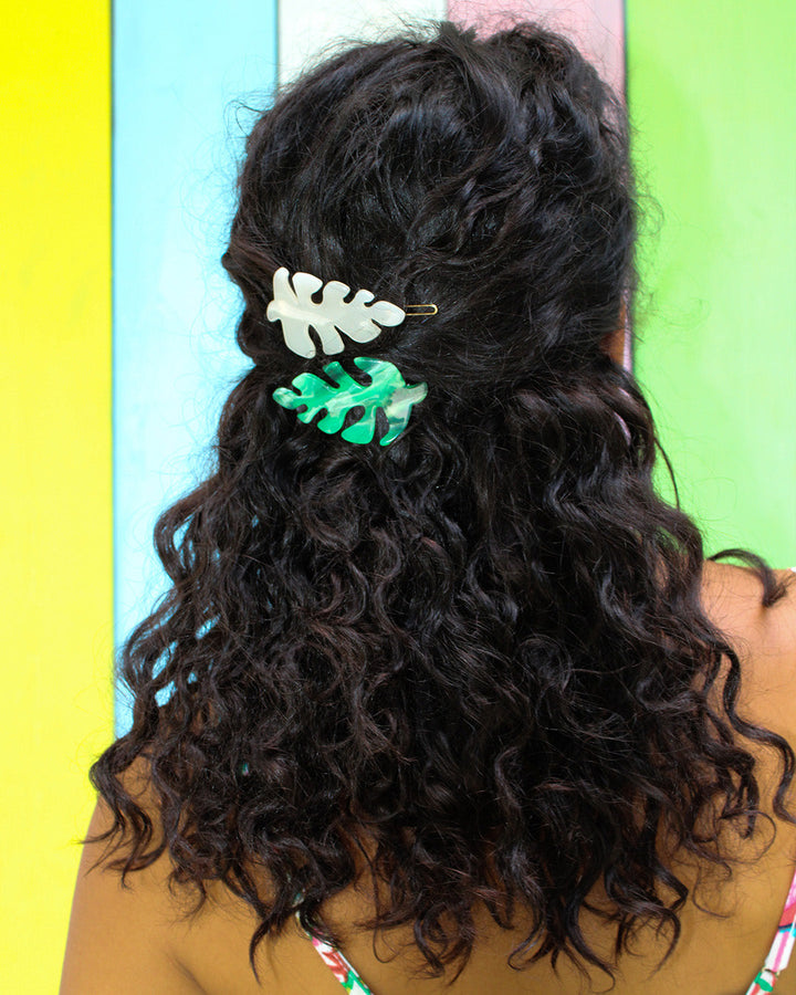 Unbe-leaf-able Barrettes