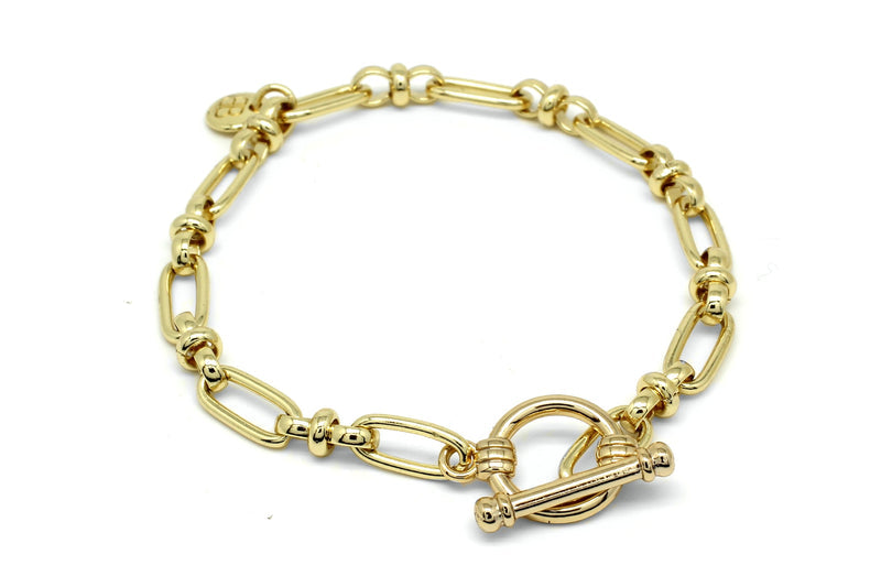 Dofida Gold T-Bar Chain Bracelet