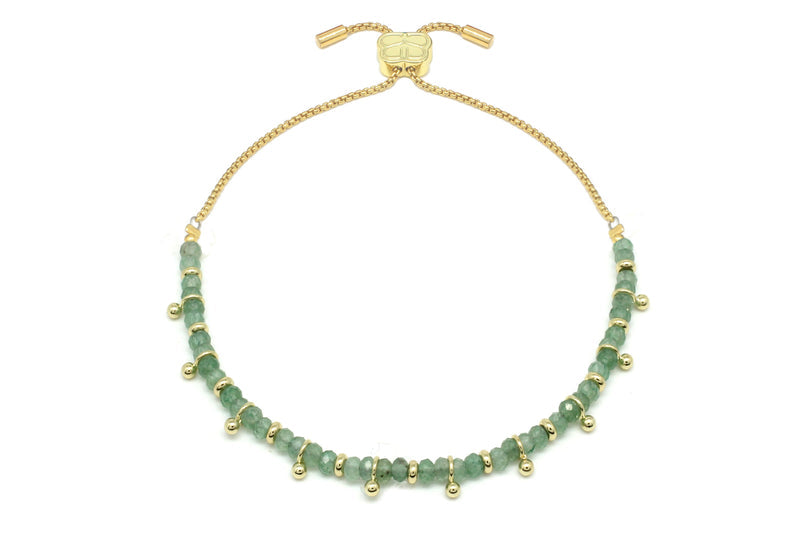 Harmony Chrysoprase Gold Bracelet