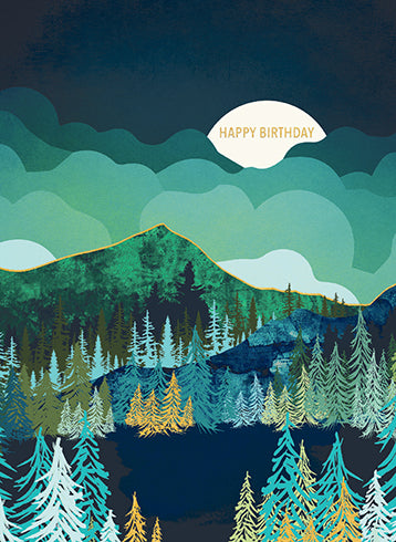 Lakeside Reflection Birthday Card