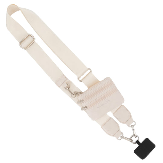 Neutral Cream Clip & Go Strap w/ Pouch