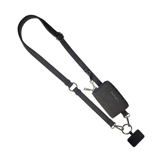 Black Clip & Go Strap w/ Vegan Leather Pouch