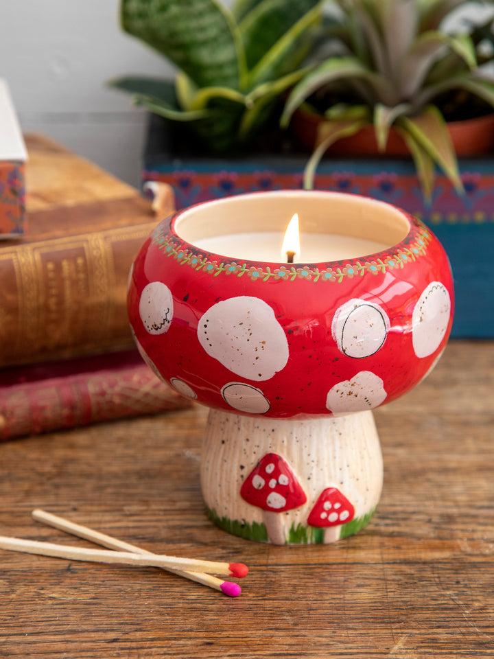 Mushroom Trinket Bowl Candle