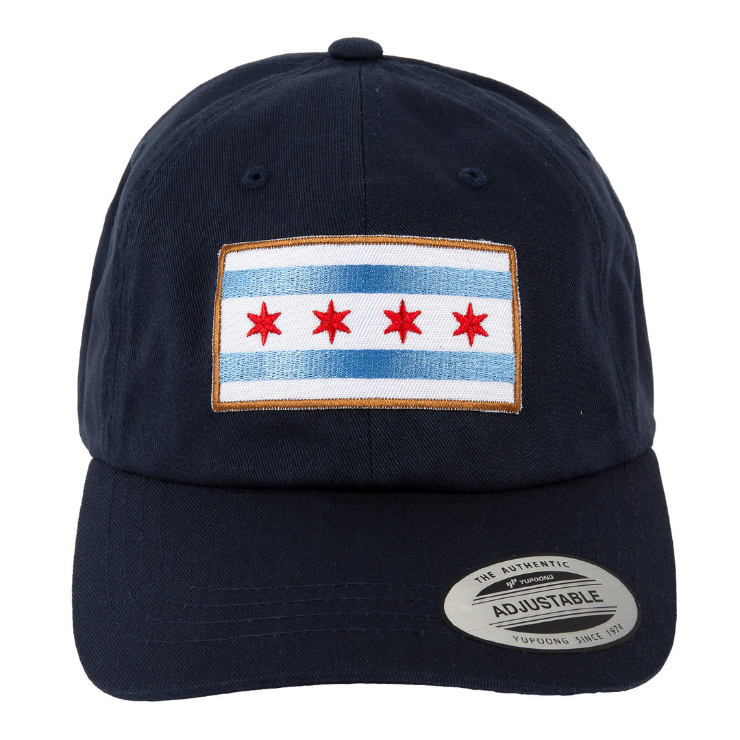 Chicago Flag Baseball Hat in Navy