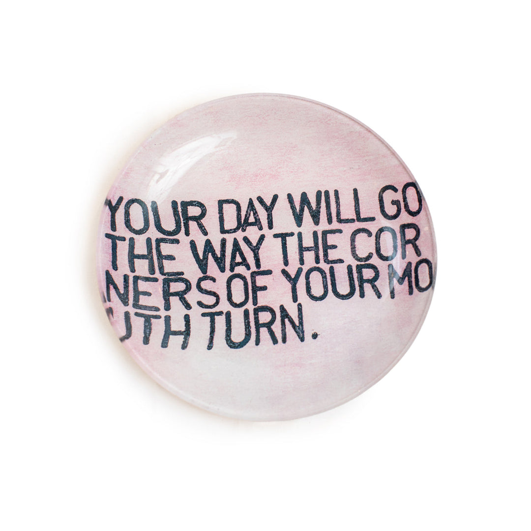 Decoupage Plate - Your Day Will Go Round