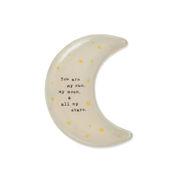 My Sun, My Moon Small Moon Decoupage Plate