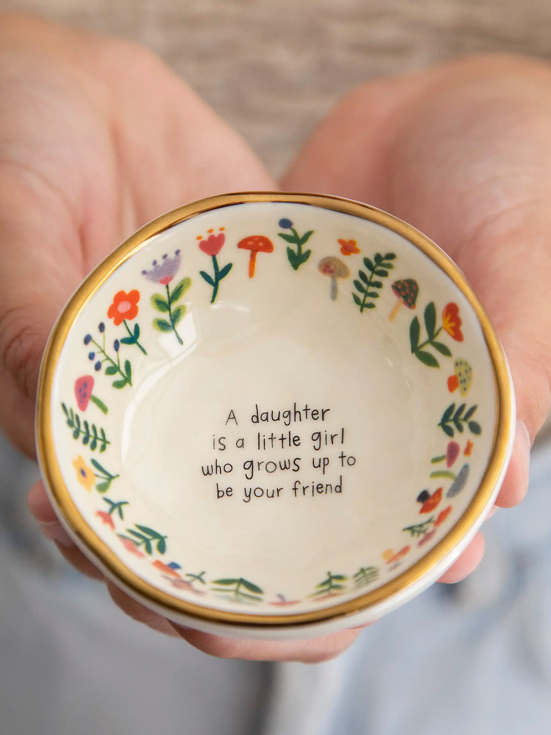 Ceramic Trinket Bowl - Daughter Friend