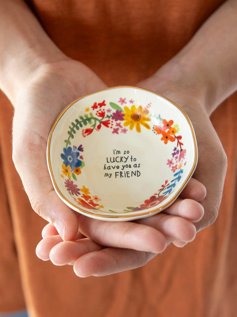 Ceramic Trinket Bowl - Lucky Friend