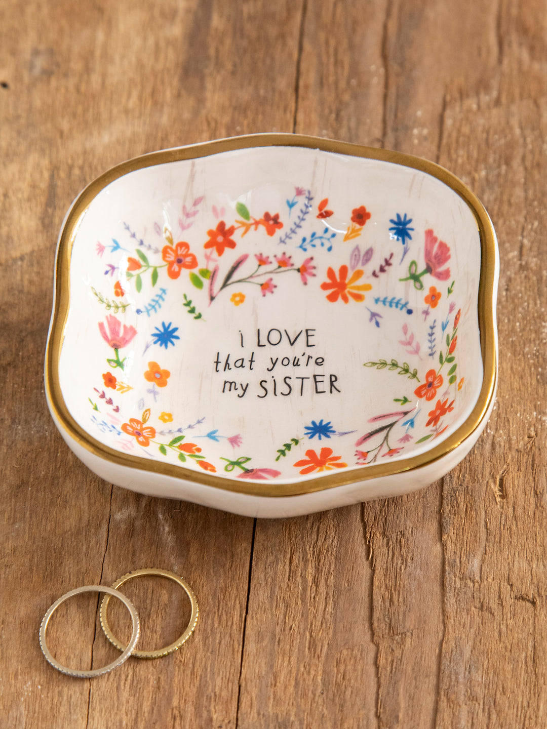 Artisan Trinket Dish - I Love that You're My Sister