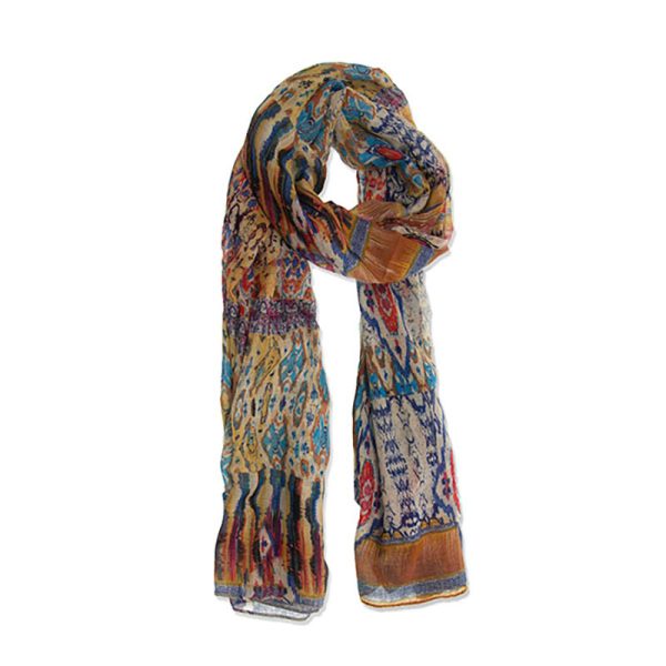 Blue Challis Scarf