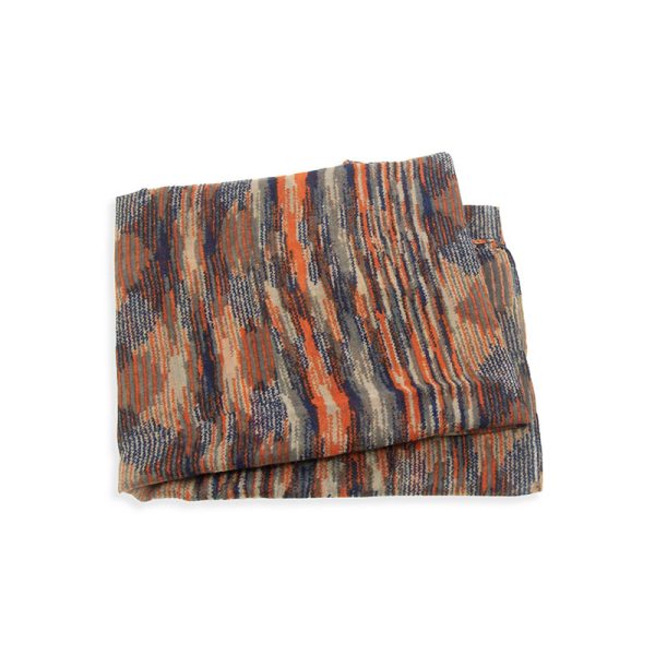 Orange Abstract Ikat Scarf