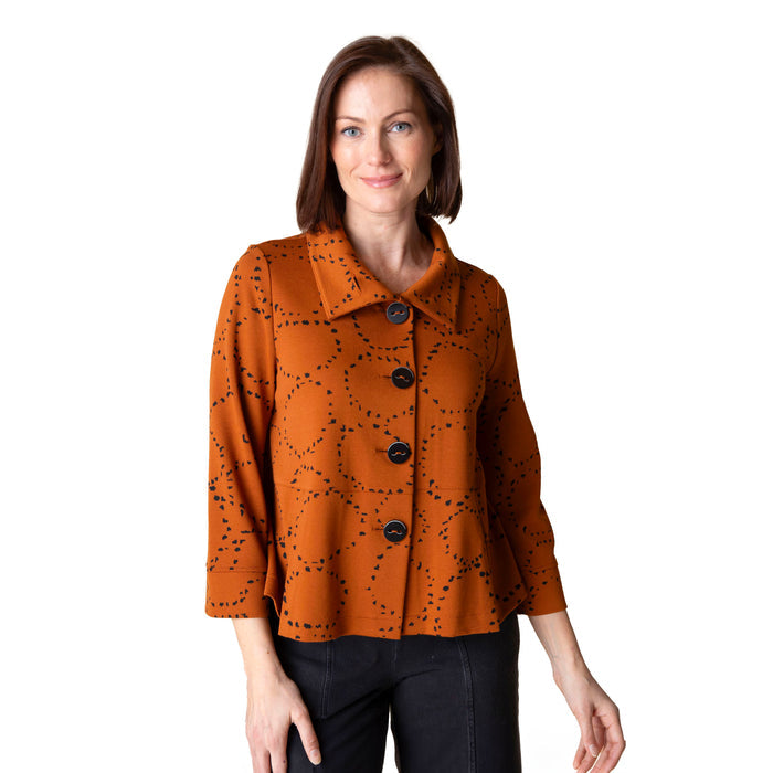 Circle Knit Jord Retro Jacket in Ginger