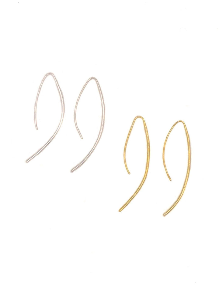 Elegant Curve Drop Earrings