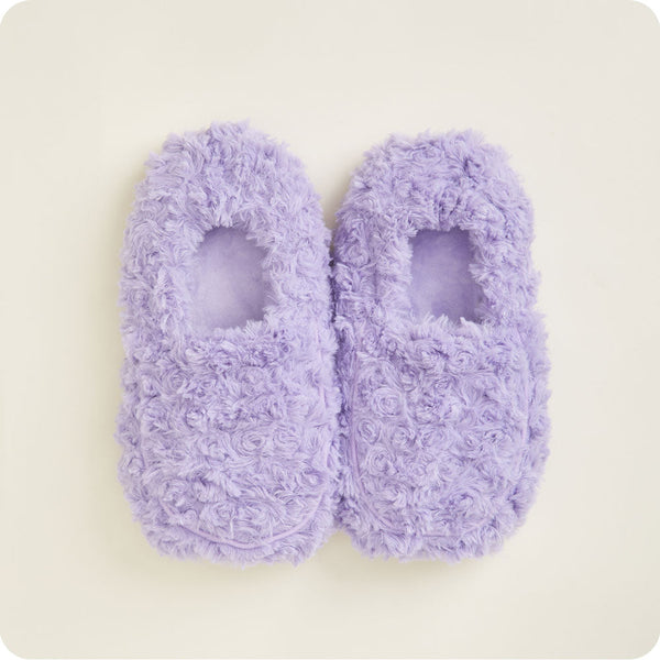 Slippers in Curly Purple Lavender Scented