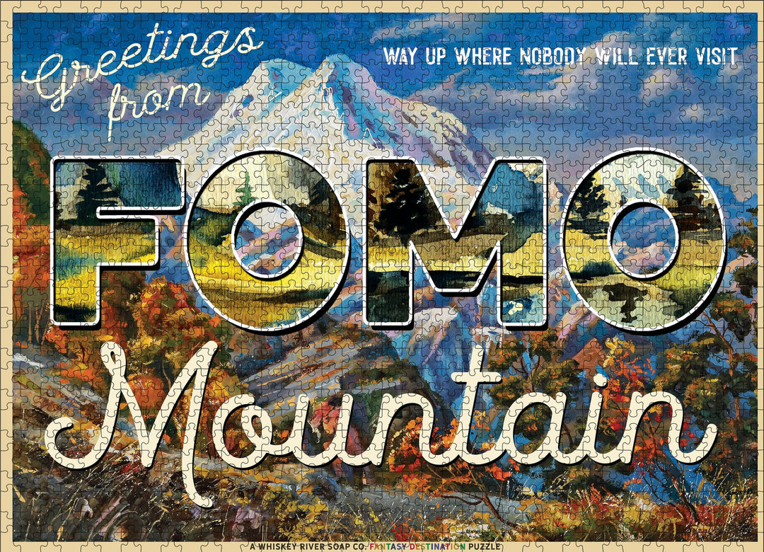 Greetings from FOMO Mountain - Funny Puzzle