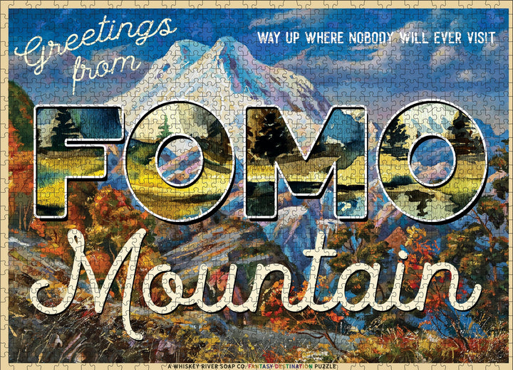 Greetings from FOMO Mountain - Funny Puzzle