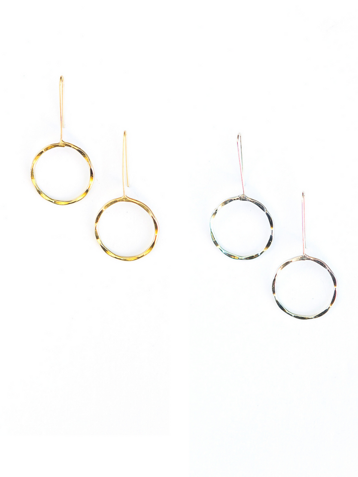 Full Moon Drop Earrings