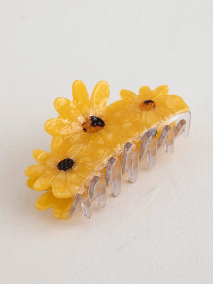 Sunflower Hair Claw Clip