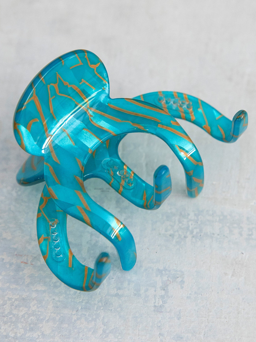 Octopus Hair Claw Clip in Turquoise