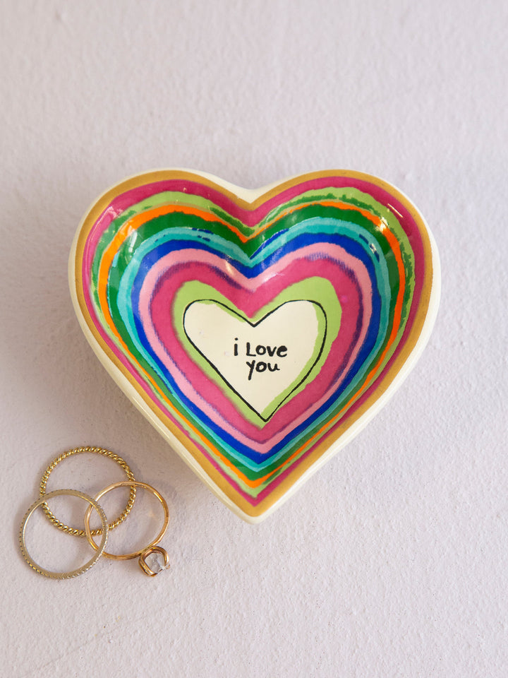 Heart Trinket Dish -  I Love You