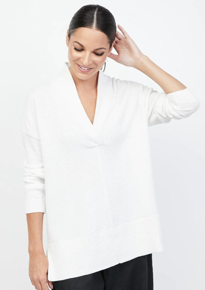 Spa Knit Spa Tunic in Winter White