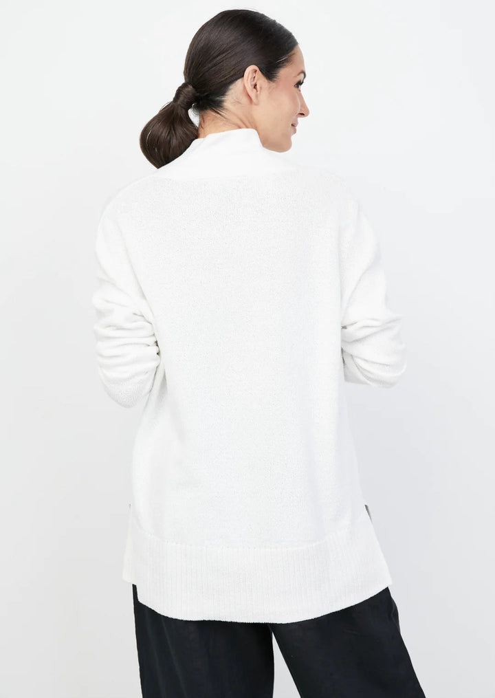 Spa Knit Spa Tunic in Winter White