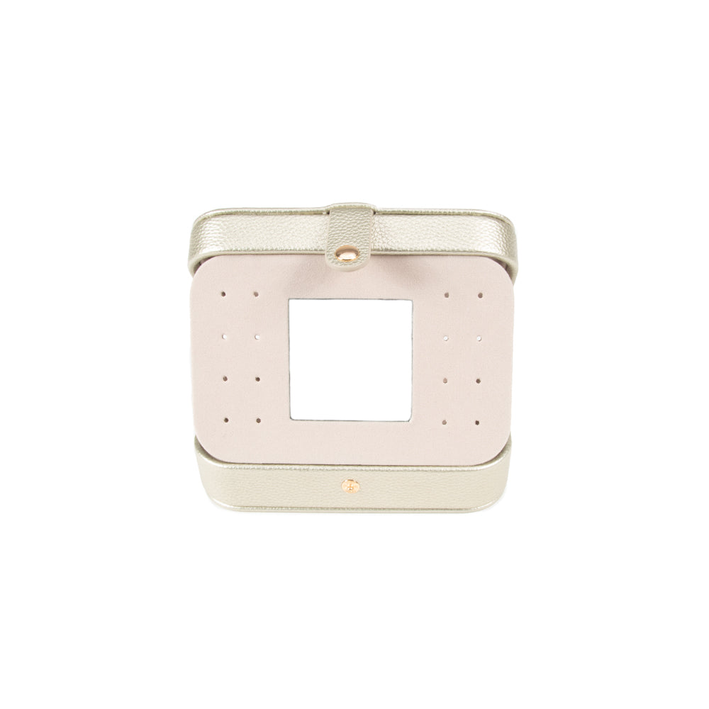 Light Grey Leah Travel Jewelry Organizer