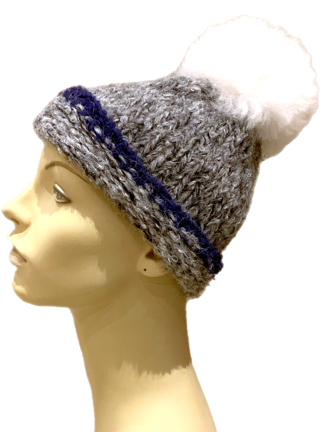 Alpaca Hat with Pom Pom