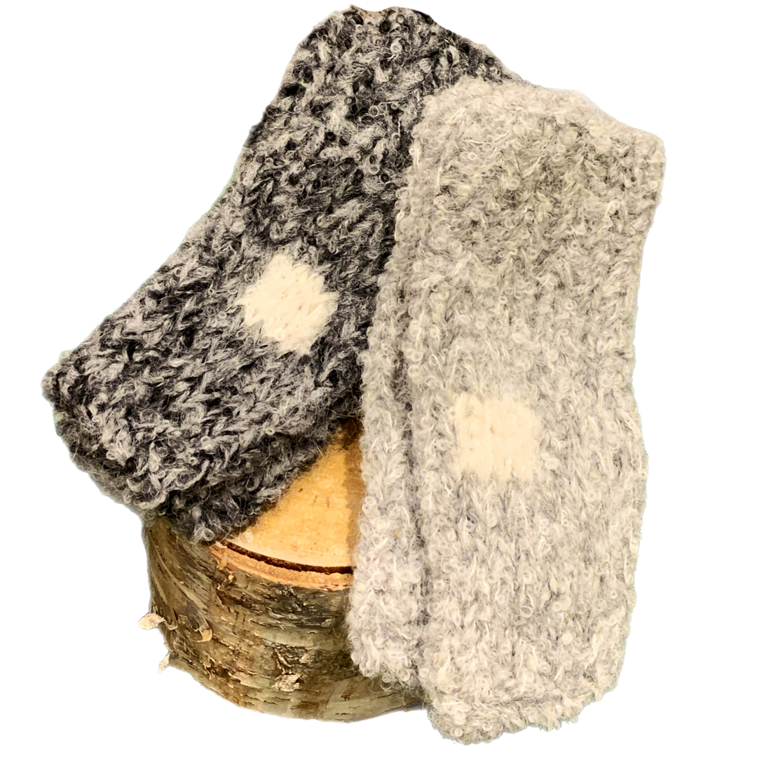 Hand Warmers with Square Design in Silver