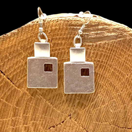 March of Squares Earrings