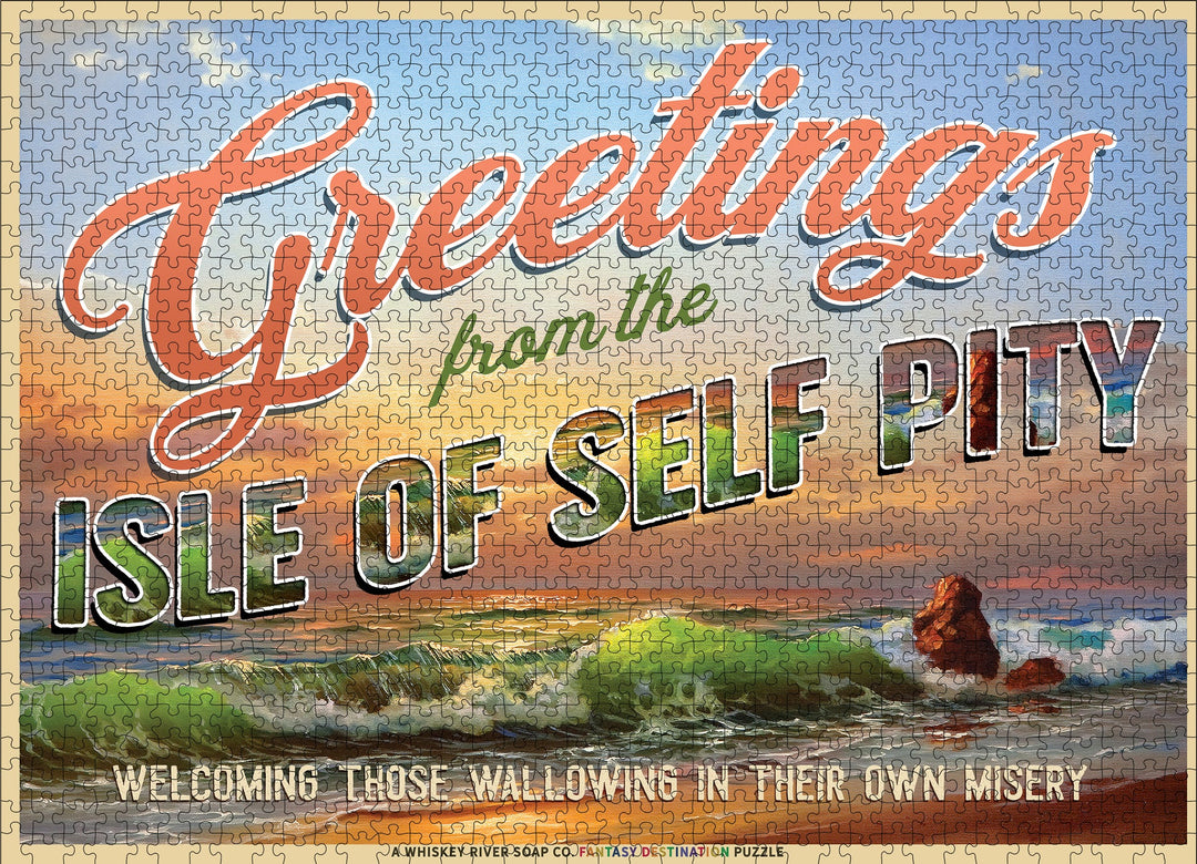 Greetings from The Isle of Self Pity Puzzle - Funny Puzzle