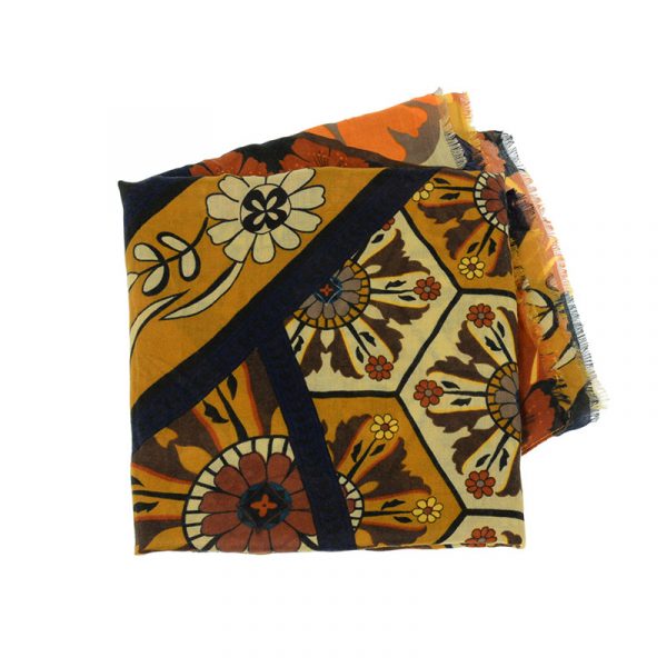 Mustard Talavera Tile Scarf