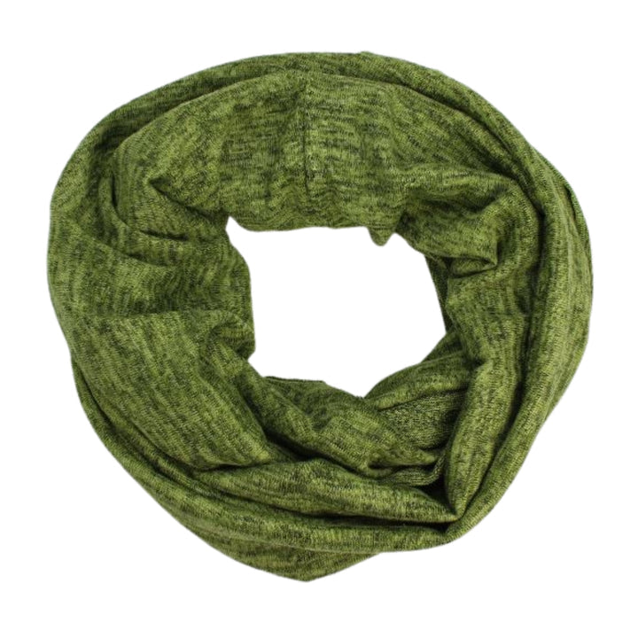 Heather Jersey Infinity Scarf in Olive