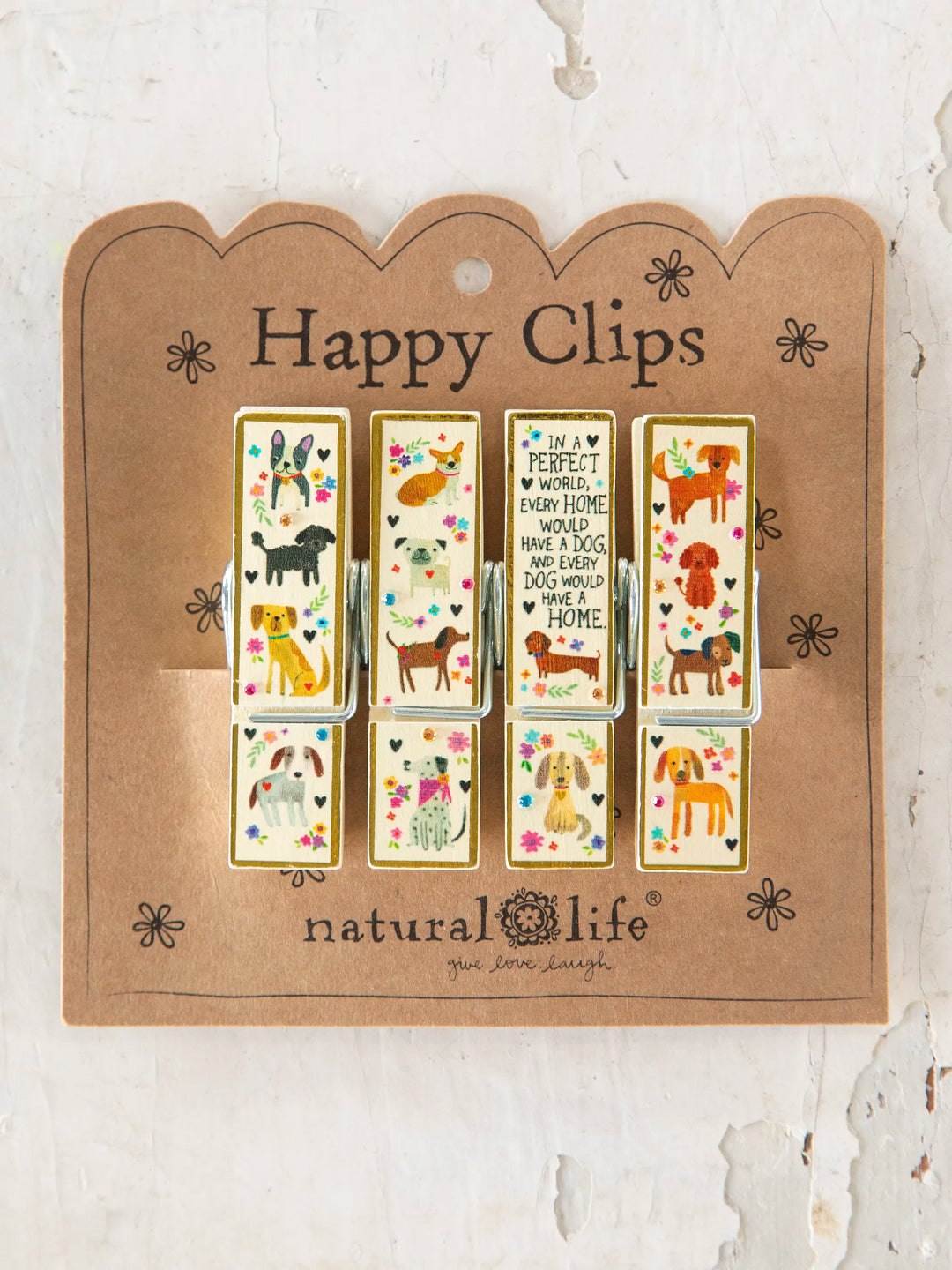 Happy Clips Every Dog Has A Home - Set of 4