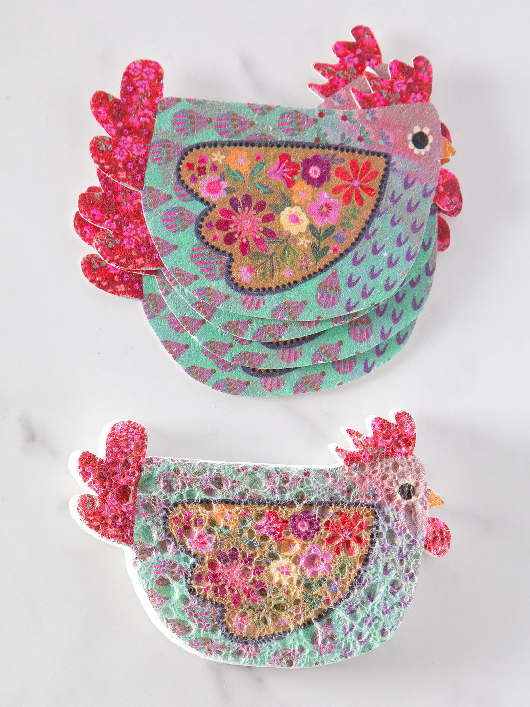 Puff Up Chicken Sponges - Set of 5