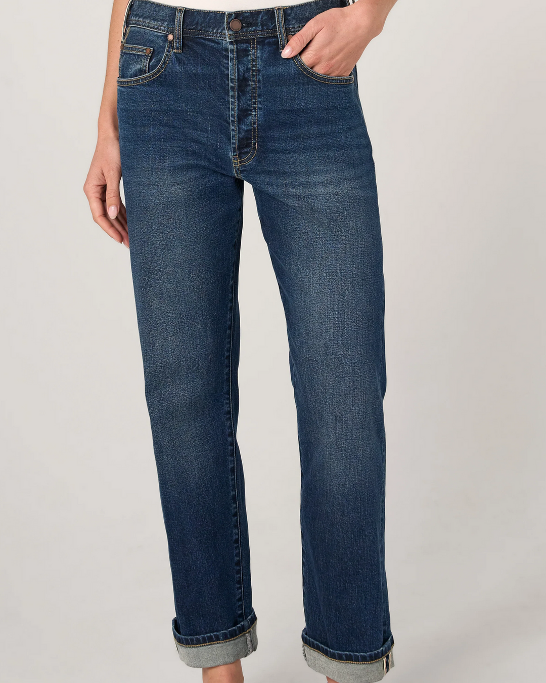 Sloane Cuffed Slouchy Girlfriend Jeans