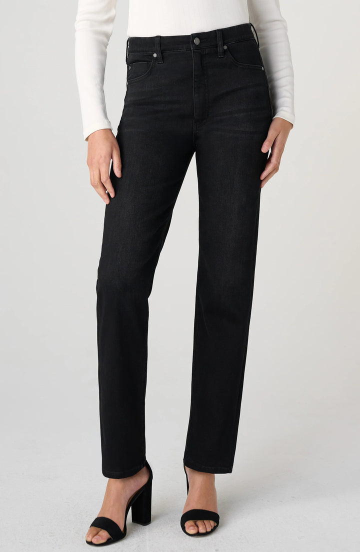Rowan High Rise Slim With Comfort Waist in Crow Stone