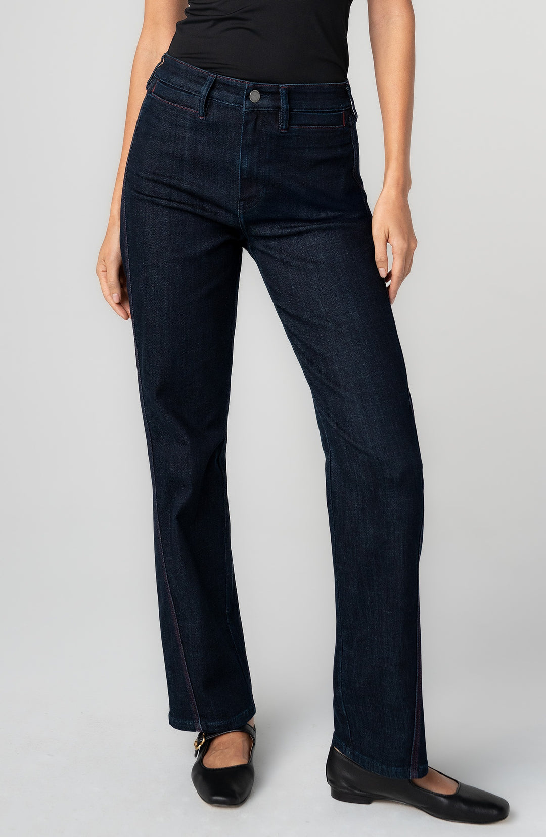 Kennedy Straight w/ Side Stitch Detail