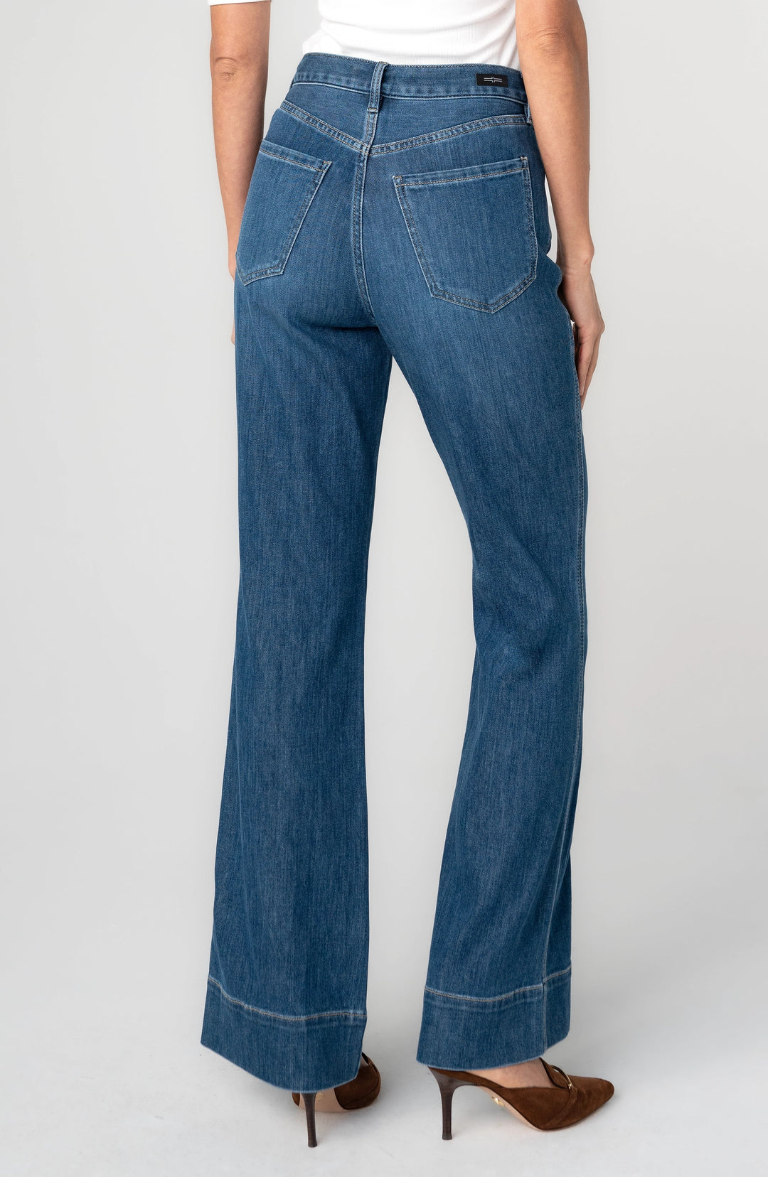 Relaxed High Rise Seamed Bootcut in Bayshore