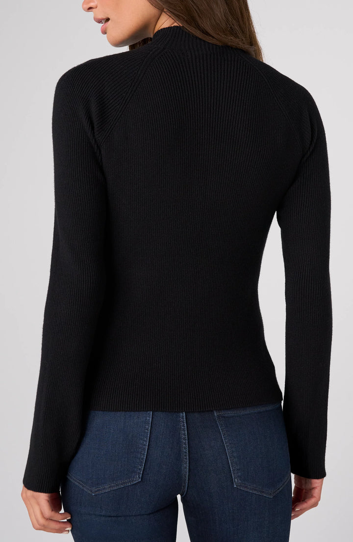 Long Sleeve Turtleneck Sweater in Black