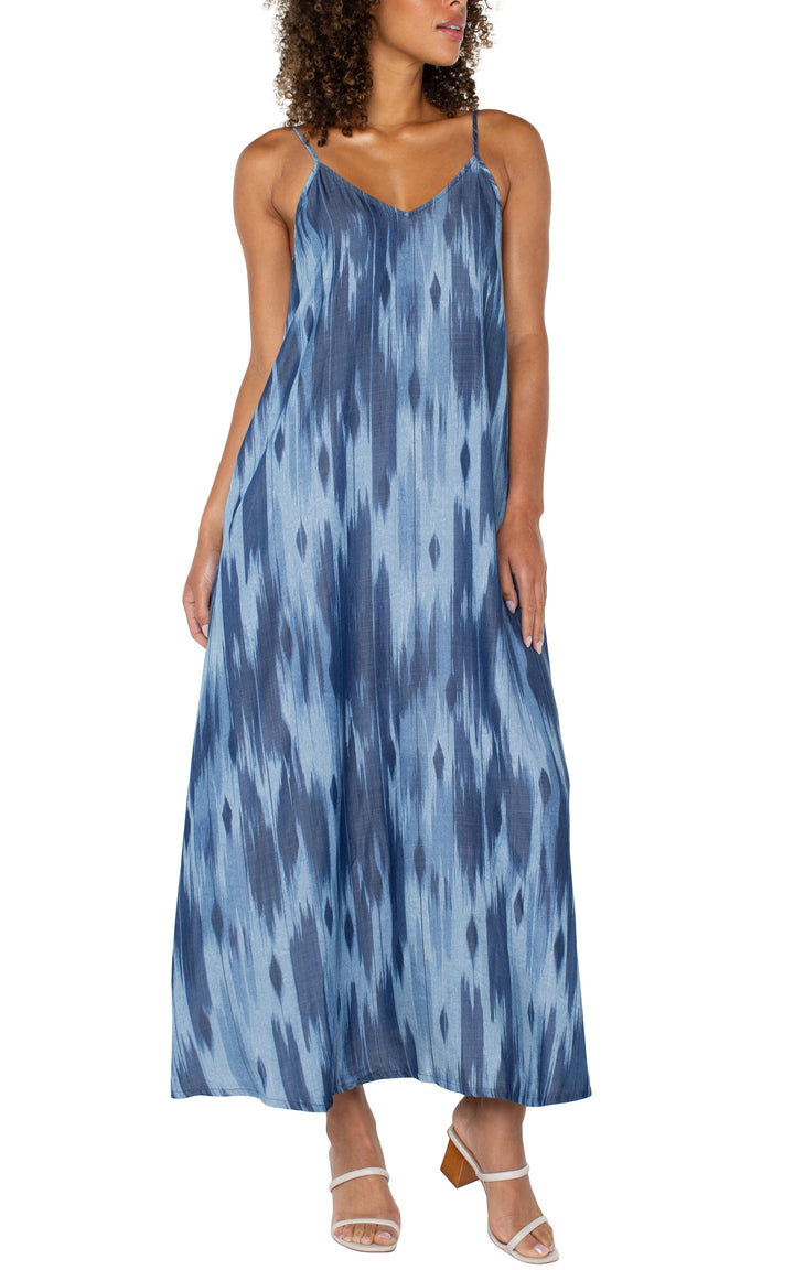 Spaghetti Strap Maxi With Pockets
