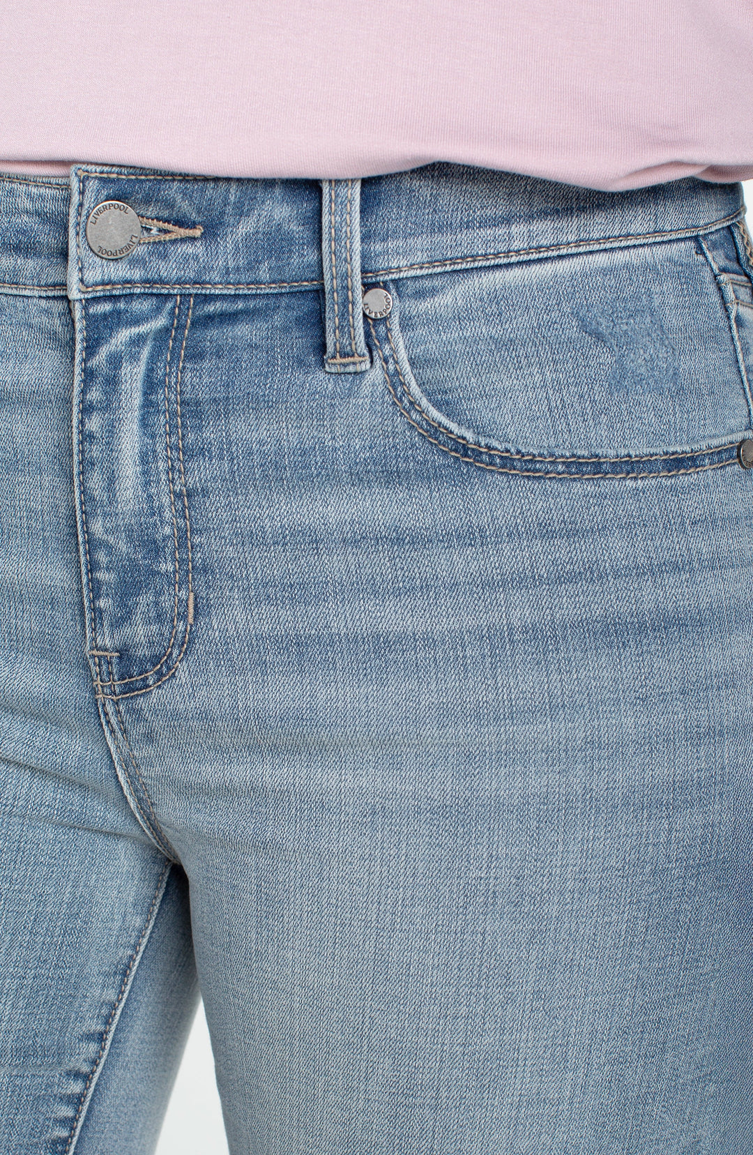 Hannah Crop Flare With Cut Hem in Temescal