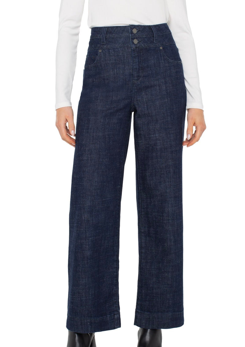 Stride 30" Wide Leg Jeans in Indigo Rise