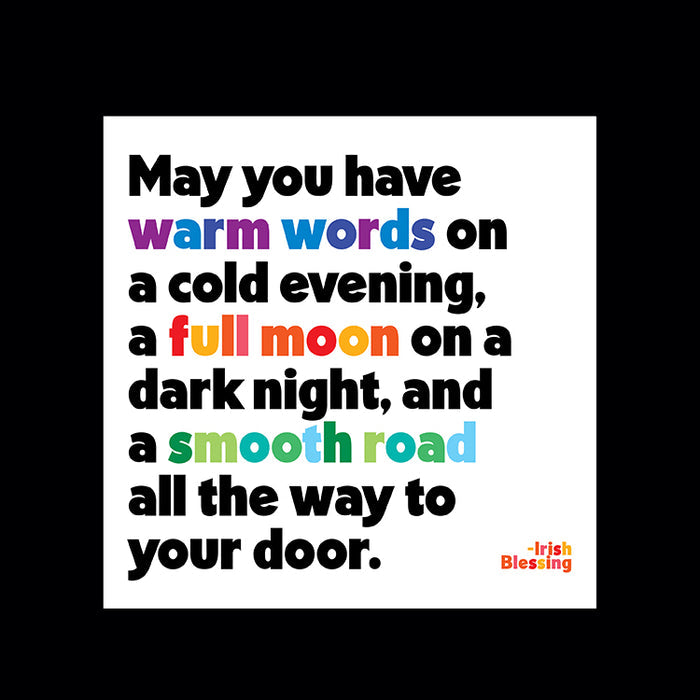 "may you have warm words" magnet