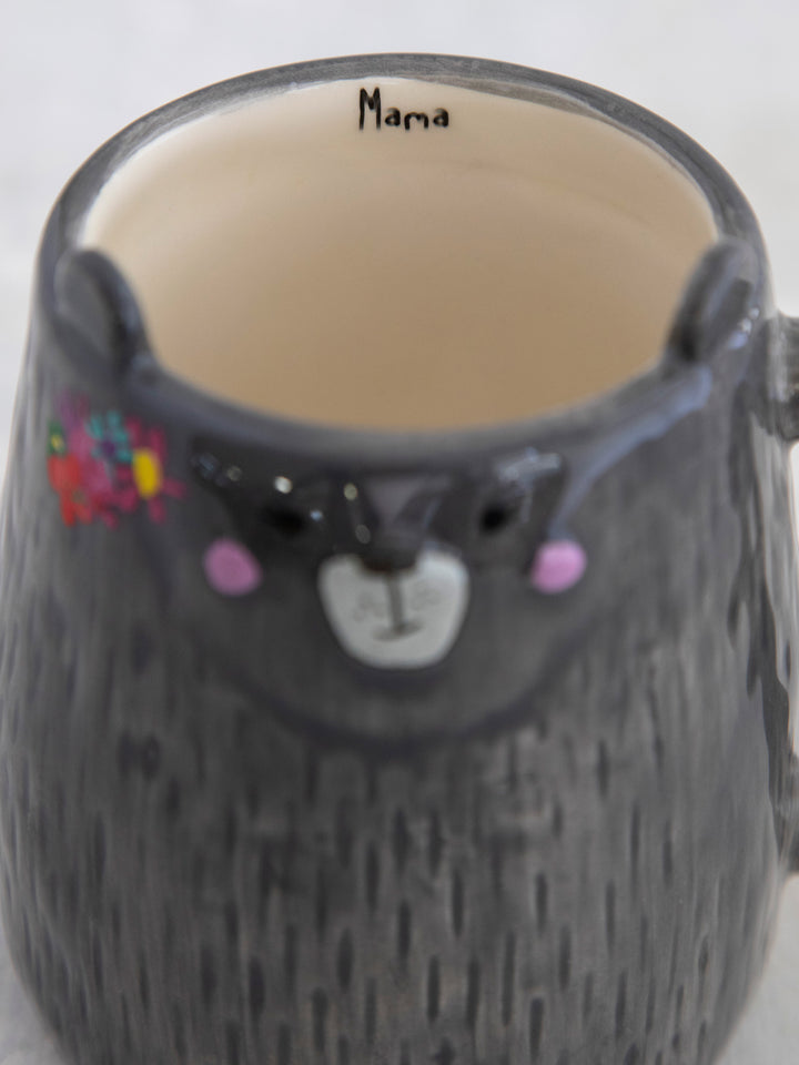 Folk Art Coffee Mug - Mimi the Mama Bear